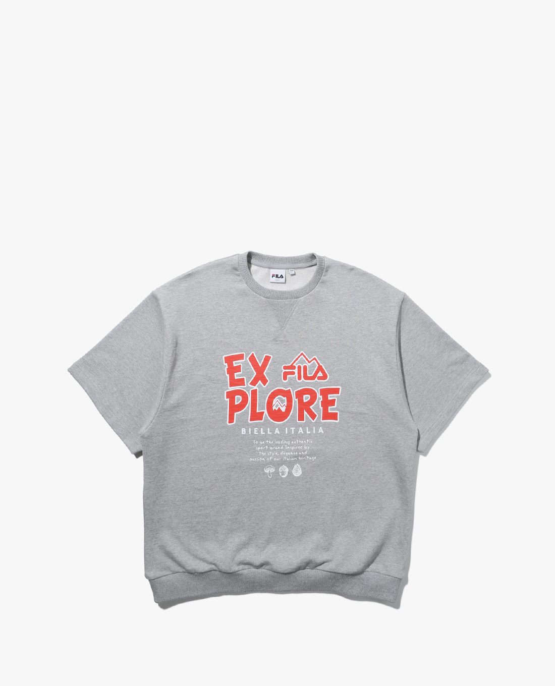 FILA - Unisex Explore Short Sleeve Sweatshirt