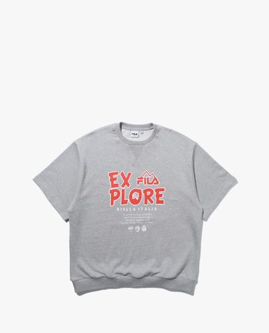  FILA - Unisex Explore Short Sleeve Sweatshirt 