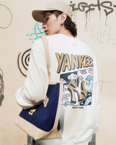  MLB - New Year Snake Cartoon Graphic Sweatshirt 