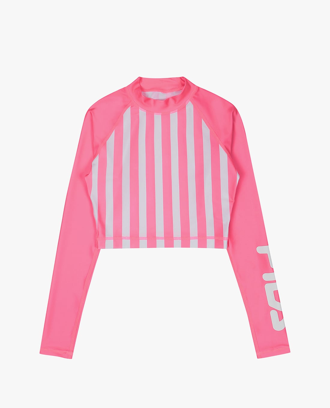 FILA - Women's Stripe Cropped Rash Guard