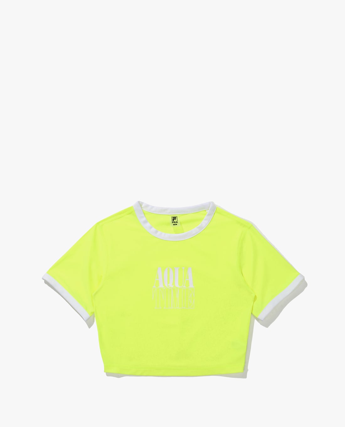 FILA - Women's Aqua Short Sleeve Cropped T Shirt