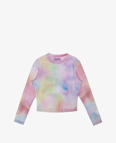 FILA - Women's Knit Fashion Tie Dye Long Sleeve T Shirt 