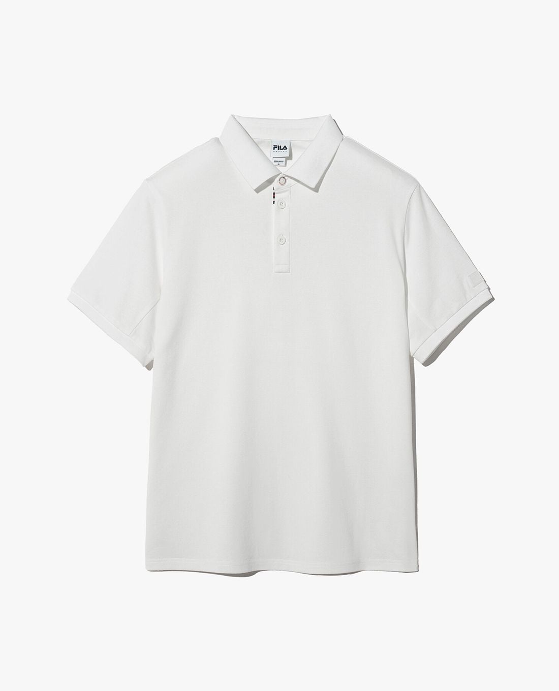 FILA - Áo polo unisex cổ bẻ tay ngắn Basic Cotton Pique