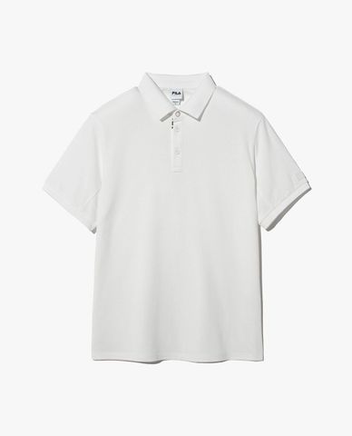  FILA - Áo polo unisex cổ bẻ tay ngắn Basic Cotton Pique 