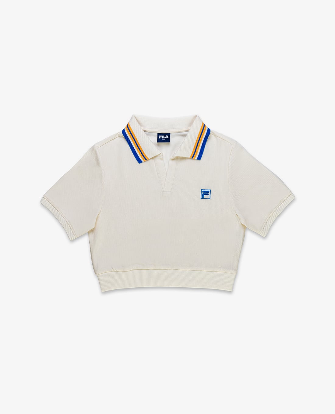 FILA - Women's Short Sleeve Croptop Polo Shirt