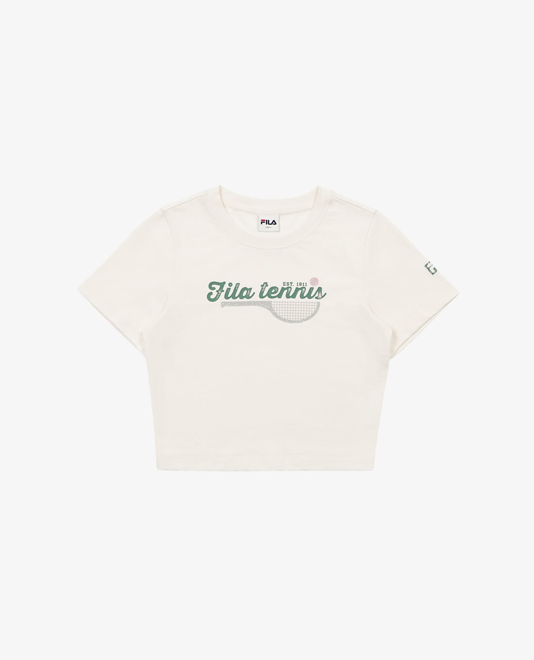 FILA - Women's Crew Neck Short Sleeve Tennis Heritage Croptop