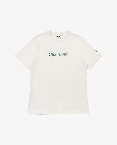  FILA - Unisex Round Neck Short Sleeve Tennis Heritage T Shirt 