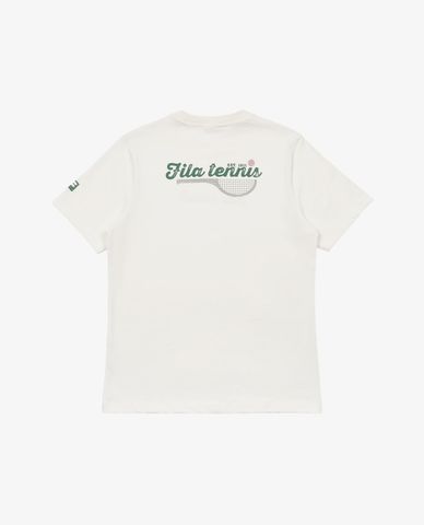 FILA - Unisex Round Neck Short Sleeve Tennis Heritage T Shirt 