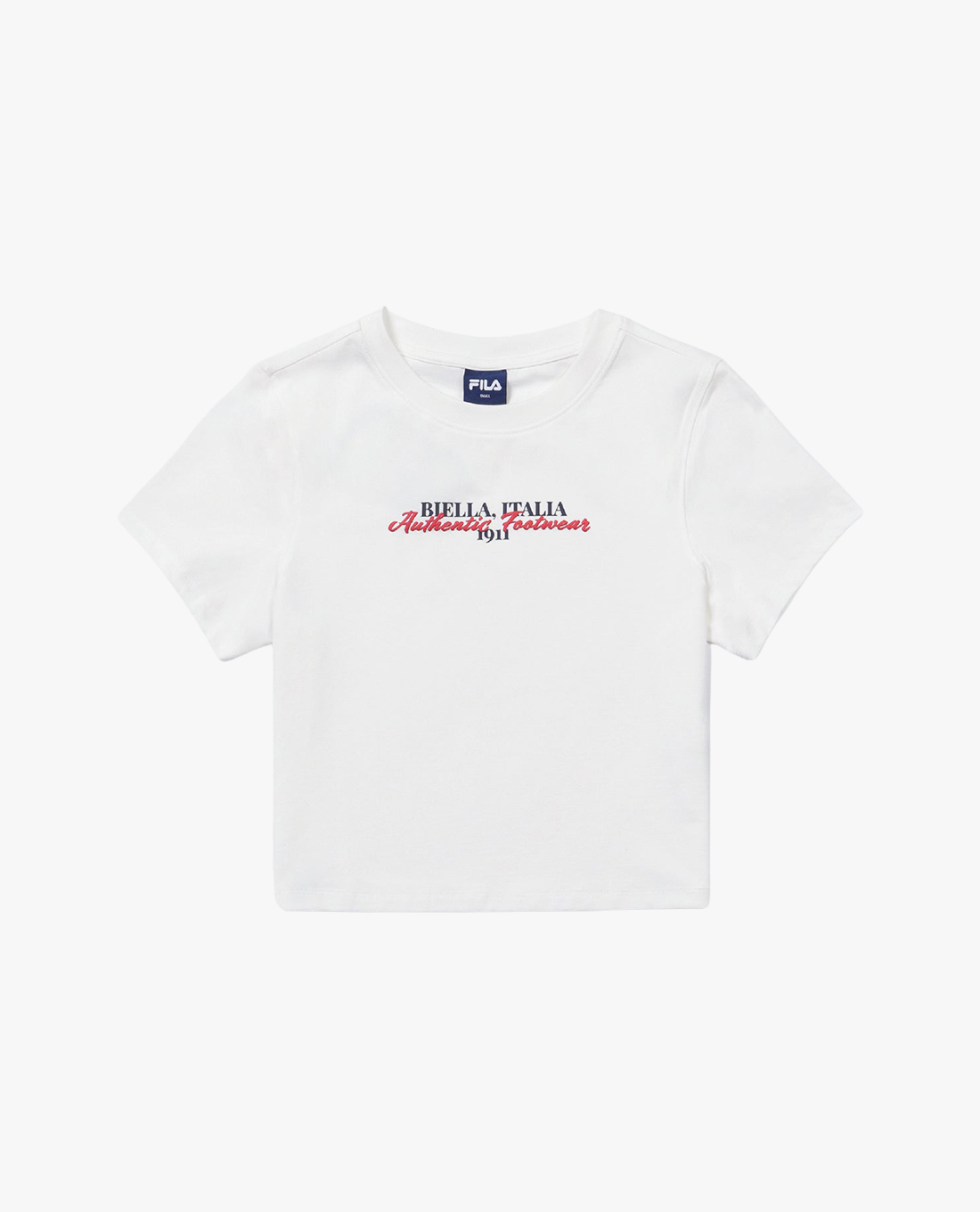FILA - Women's Crew Neck Short Sleeve Heritage Logo Croptop