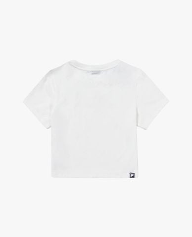  FILA - Women's Crew Neck Short Sleeve Heritage Logo Croptop 
