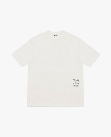 FILA - Unisex New Original Logo Short-Sleeve Round Neck T-Shirt 
