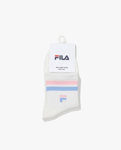  FILA - Unisex Socks High Cut Striped Modern 