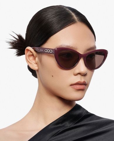  MUJOSH - Unisex Thick Cat-Eye Sunglasses 