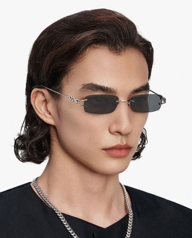  MUJOSH - Trendy Unisex Thin Rectangular Frame Sunglasses 