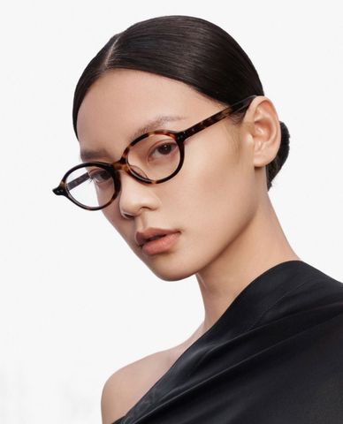  MUJOSH - Women's Stylish Medium Oval-Frame Glasses 