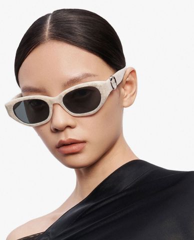  MUJOSH - Unisex Fashion Thick Oval Sunglasses 