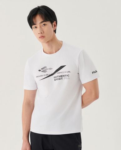  FILA - Unisex T Shirt Performance Sorona Graphic 