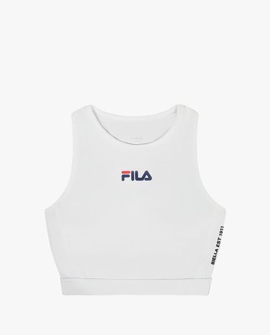  FILA - Women's Regular Small Logo Cropped Sports Bra 