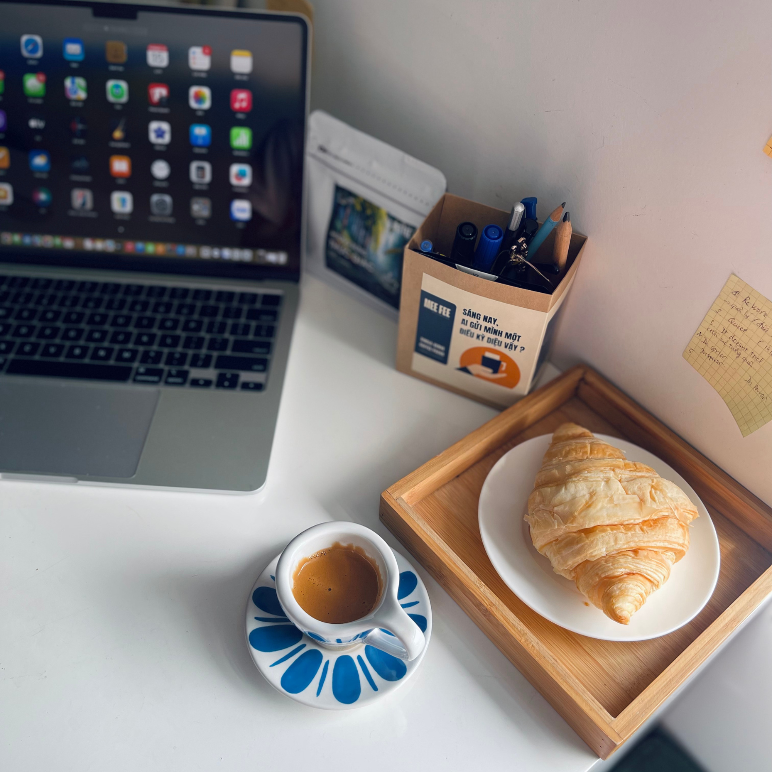 Bộ Đĩa Ly Espresso Gốm Sứ Bát Tràng – MEE FEE