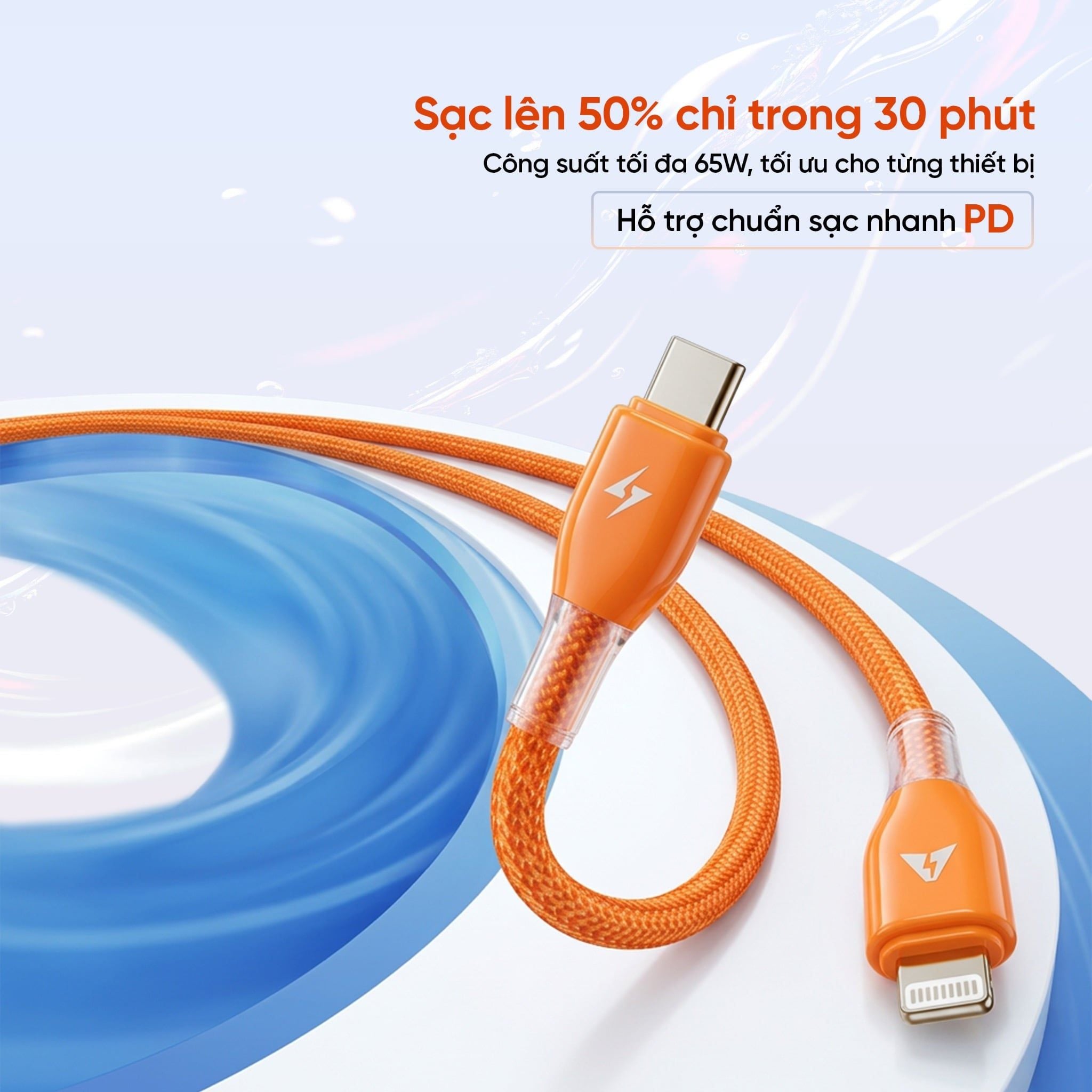 Cáp sạc nhanh Salaman Edge SK 27W/65W 