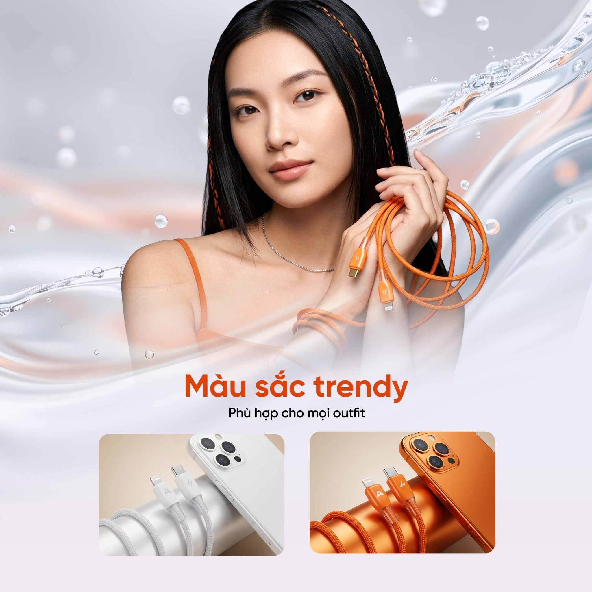  Cáp sạc nhanh Salaman Edge SK 27W/65W 