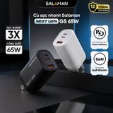  Củ Sạc Nhanh Salaman Next Gen GS 65W 