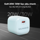  Bộ Sạc Nhanh Salaman Nano ES 20W 