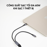  Cáp Sạc Nhanh Salaman Edge SP 2IN1 60W 