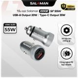  Tẩu Sạc Nhanh Ô Tô Salaman Edge SF 55W 