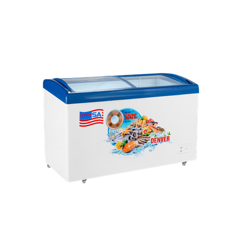  Tủ kem mặt kính Denver 2 cánh - Trưng bày nổi bật, cấp đông sâu, vận hành ổn định 