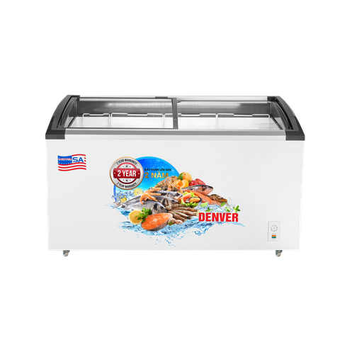  Tủ kem mặt kính Denver 470L - Trưng bày đẹp, giữ kem mịn, làm lạnh sâu -32°C 