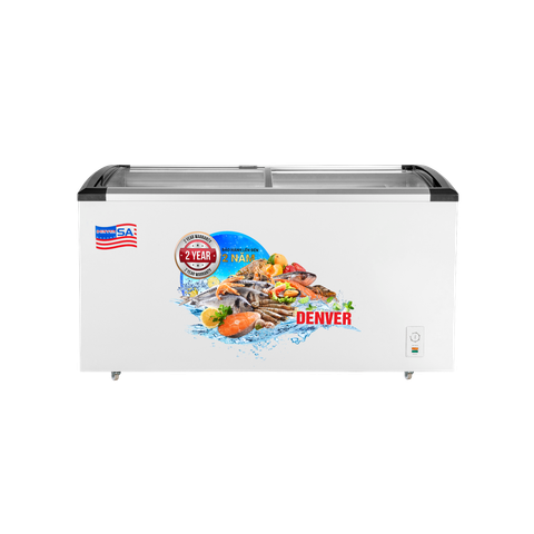  Tủ kem mặt kính cong Denver 2 chế độ 510L – Trưng bày đẹp, giữ kem mịn, vận hành ổn định 
