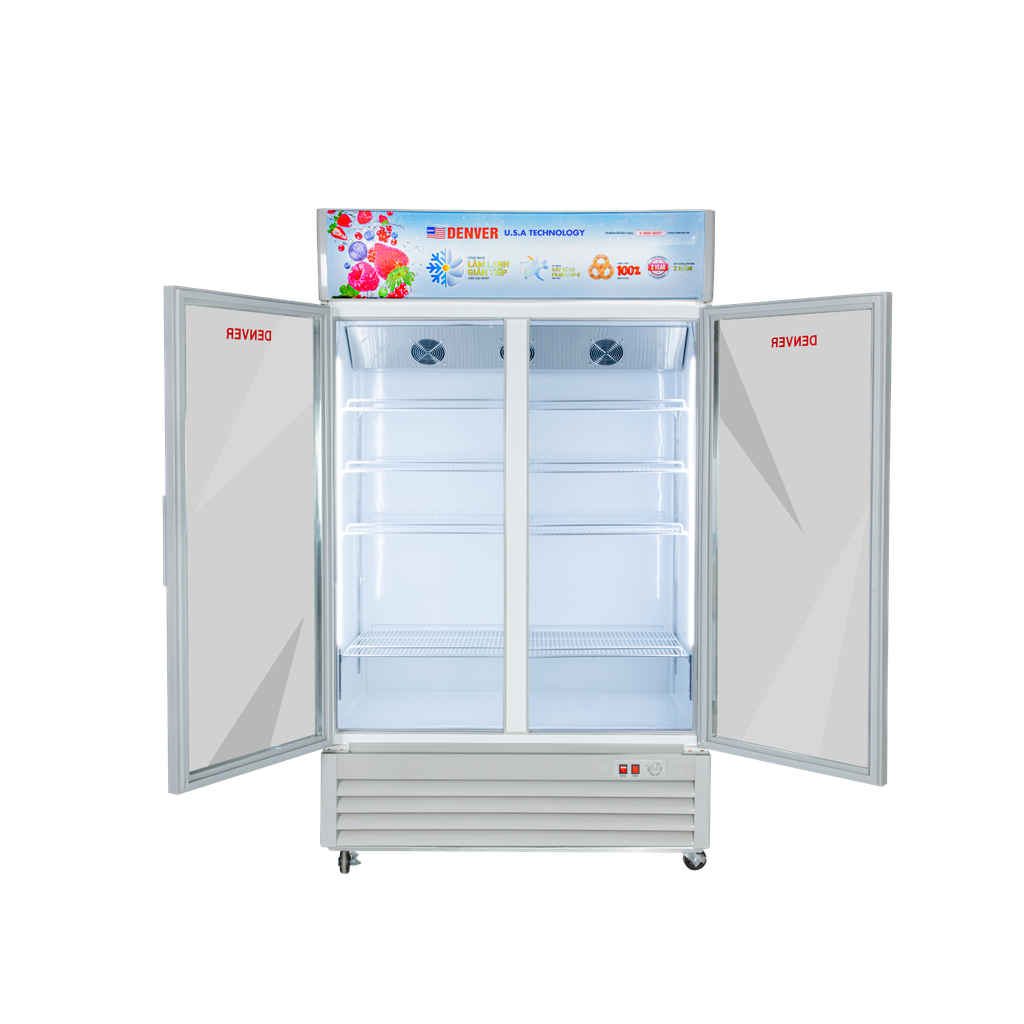  Tủ mát 2 cánh Denver TM 2200GTL 1050L 