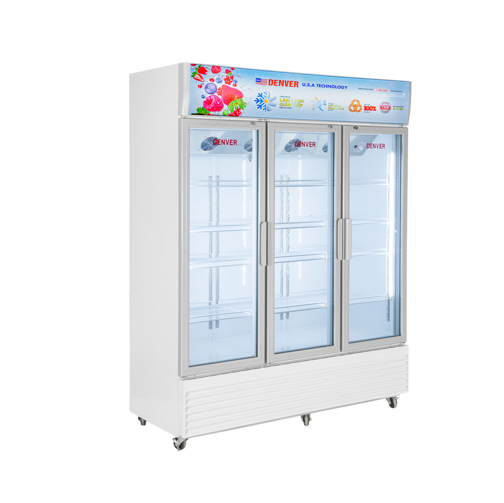  Tủ mát 3 cánh Denver TM 2300GTL 1400L 