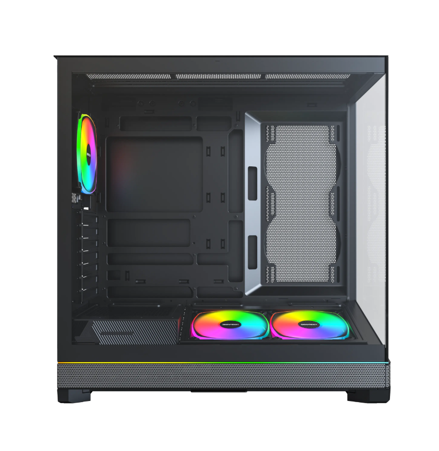 VỎ CASE MÁY TÍNH MONTECH SKY THREE BLACK - WHITE | MID TOWER CAO CẤP HỖ TRỢ MAIN BTF, VGA 445MM