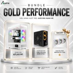 [COMBO] Case ATLAS M1 White+ Nguồn Zillion FG Gold 850W ATX3.1 | TẶNG NGAY Quạt  AEOLUS - 1203 NEW | Hỗ trợ Bảo Hành