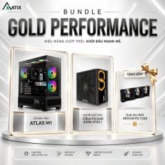[COMBO] Case ATLAS M1 Black + Nguồn Zillion FG Gold 850W ATX3.1 | TẶNG NGAY Quạt  AEOLUS - 1203 NEW | Hỗ trợ Bảo Hành