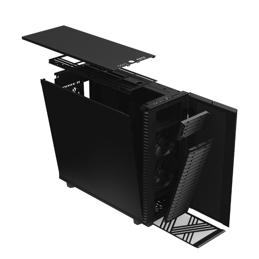 Vỏ máy tính Fractal Design Define 7 XL Black Solid | Đỉnh cao của sự linh hoạt và yên tĩnh