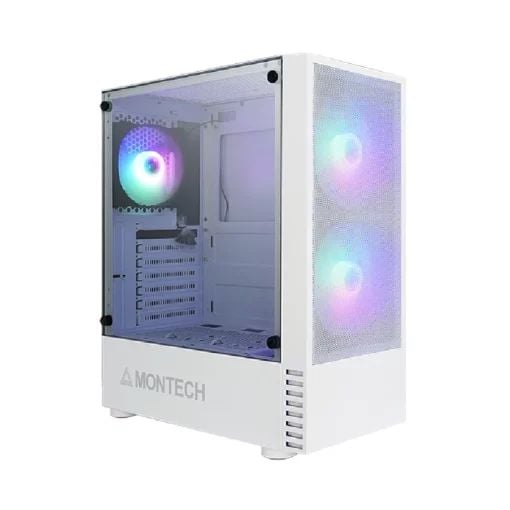 Vỏ case máy tính PC MONTECH X2 MESH | Mặt luới siêu mát | Sẵn 3 Fan RGB - Bảo Hành 1 năm