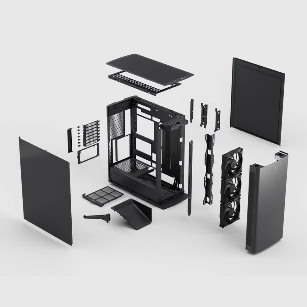 Vỏ máy tính case PC FRACTAL DESIGN Define One Dark/Light Solid | Thiết kế cách âm | Sẵn 3 fans 140mm - Bảo Hành 12 tháng
