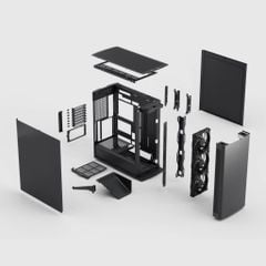 Vỏ máy tính case PC FRACTAL DESIGN Define One Dark/Light Solid | Thiết kế cách âm | Sẵn 3 fans 140mm - Bảo Hành 12 tháng