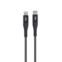 Cáp Sạc Nhanh FeelTek Air Lightning - Type C 120cm (Dây Bện + Kim Loại)