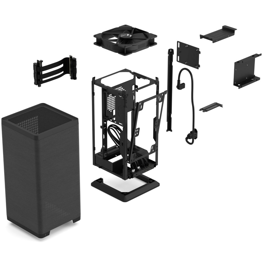 Vỏ Case Fractal Design Mood [ Black- White ] [Mini ITX/1 fan]