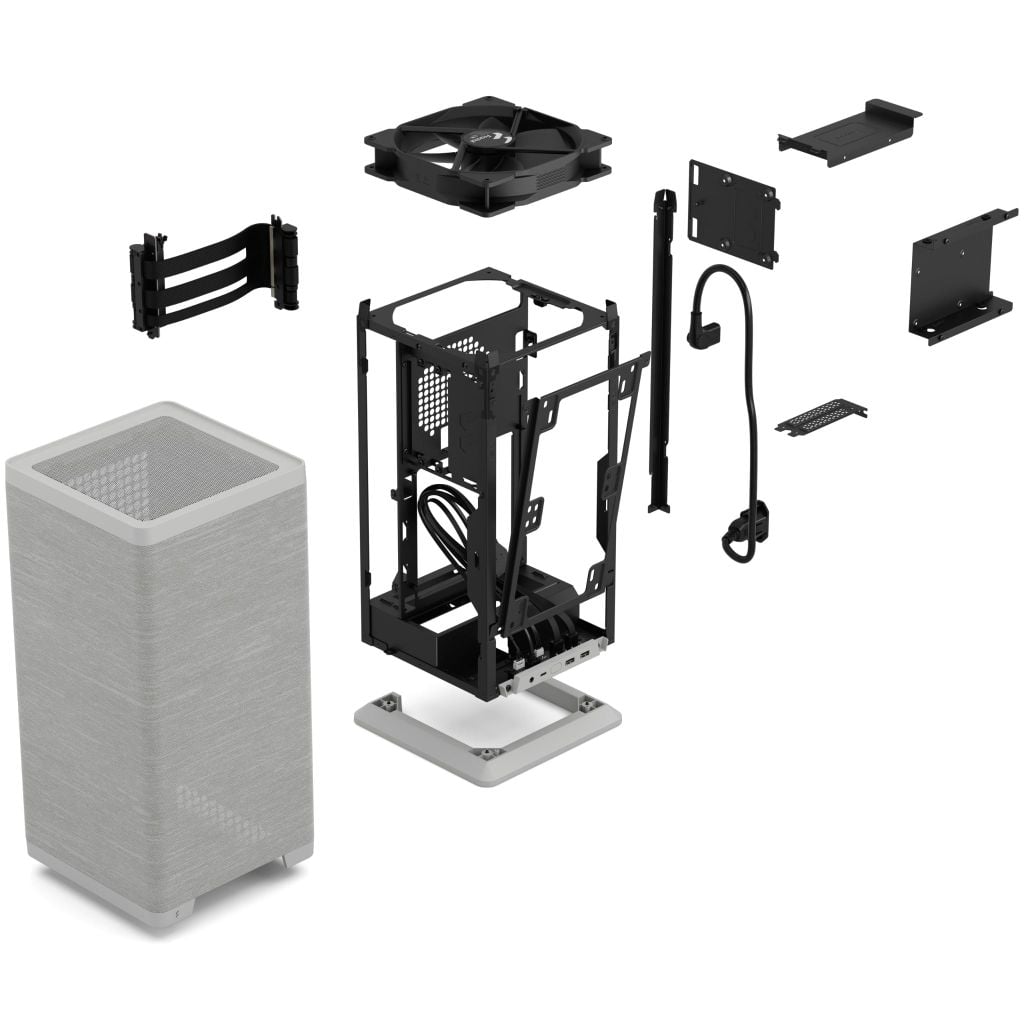 Vỏ Case Fractal Design Mood [ Black- White ] [Mini ITX/1 fan]