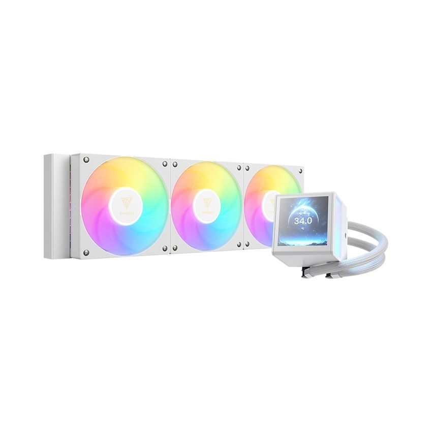 [COMBO] Case ATLAS M1 + Tản nước CHIONE P5-360 White | TẶNG NGAY Loa Memphis Bluetooth NEW | Hỗ trợ Bảo Hành