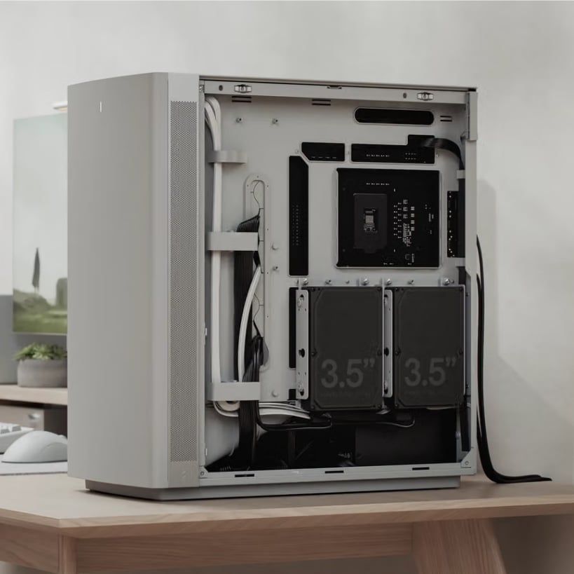 Vỏ máy tính case PC FRACTAL DESIGN Define One Dark/Light Solid | Thiết kế cách âm | Sẵn 3 fans 140mm - Bảo Hành 12 tháng