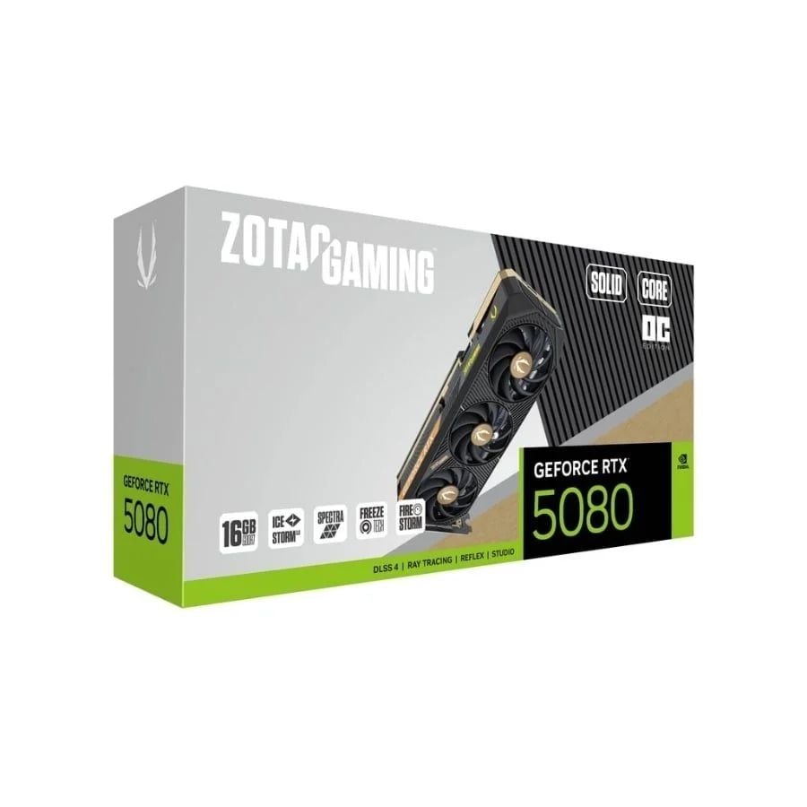 Card màn hình Zotac GeForce RTX 5080 Solid Core OC 16GB