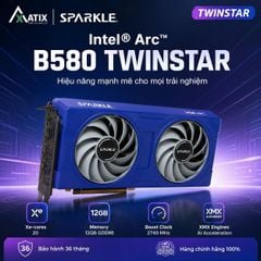 Card màn hình VGA SPARKLE Intel® Arc™ B580 TWINSTAR 12GB GDDR6 - Bảo Hành 36 Tháng