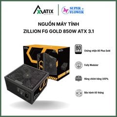 Nguồn Máy Tính Zillion FG Gold 850W ATX3.1 chuẩn 80 Plus Gold Super Flower (Bảo hành 5 năm)