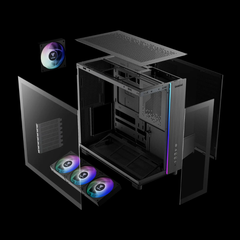 Vỏ Case Máy Tính GAMDIAS ATLAS M4 Mid Tower | Sẵn 4 Fan ARGB
